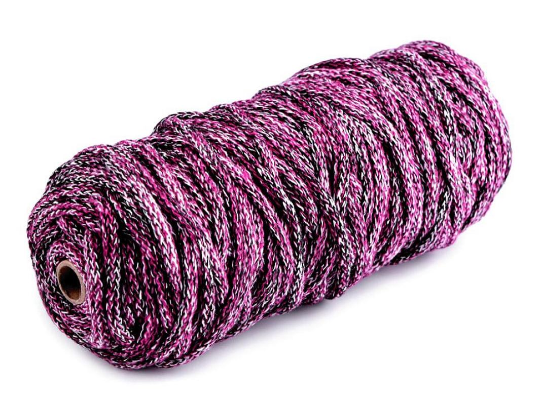 Kordel mit Füllung Ø5 mm lila/rosa